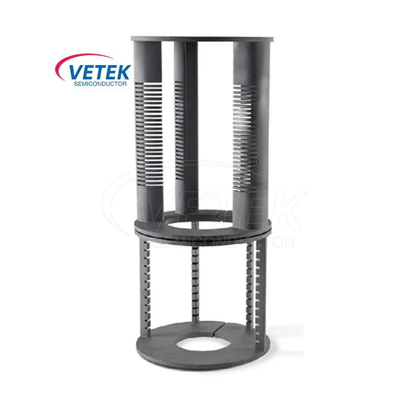 Vertical Column Wafer Boat at Pedestal