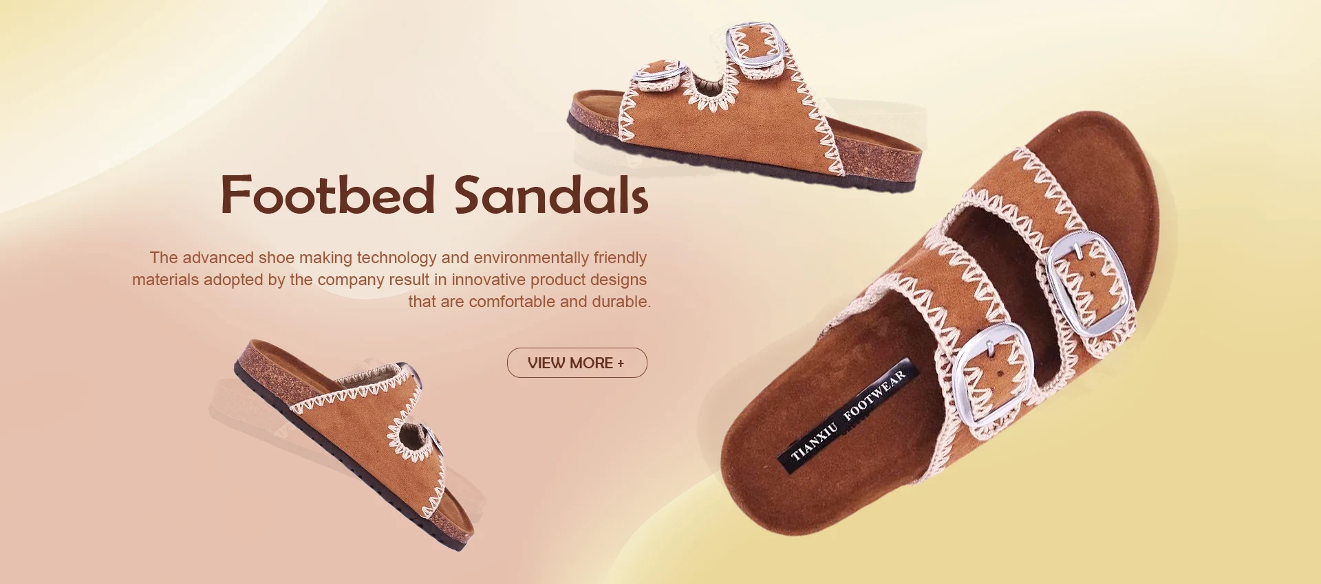 Sandalen met voetbed