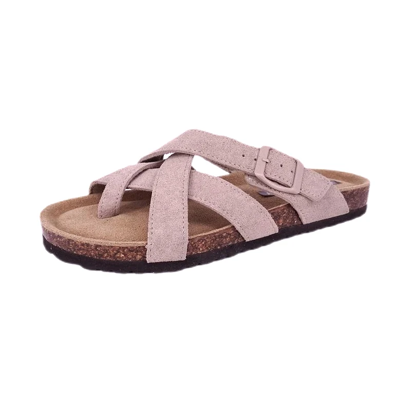 women's footbed flat sandals