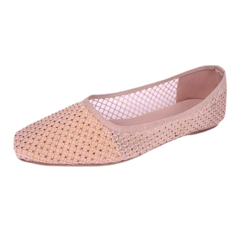 Mulierum Mesh Square Ballerina Shoes