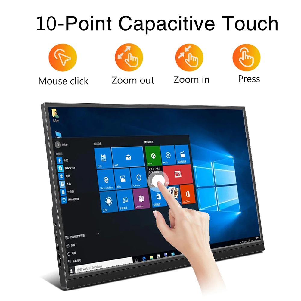 14 Inch portable Monitor with Touch Screen Function