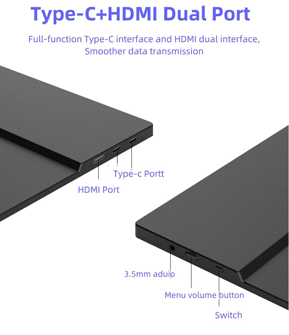 14 Inch portable Monitor with Touch Screen Function