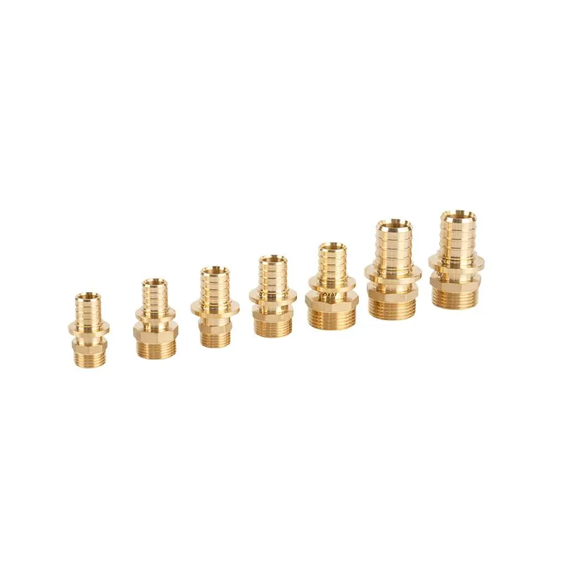 Brass Pex erkak adapter moslamasi