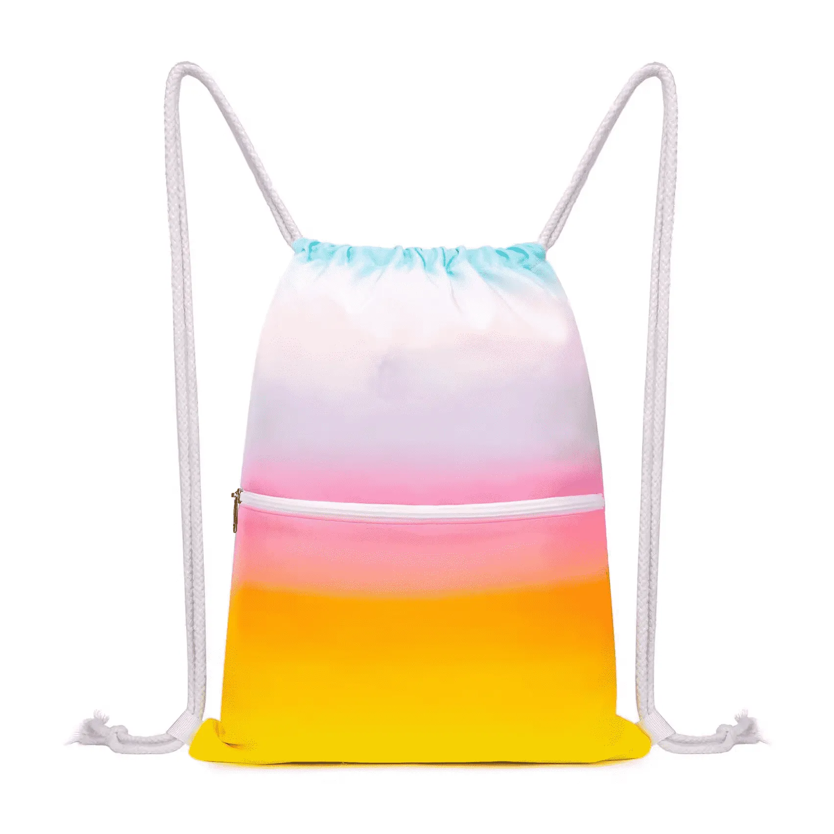 Color Gradient nylon Drawstring Bag