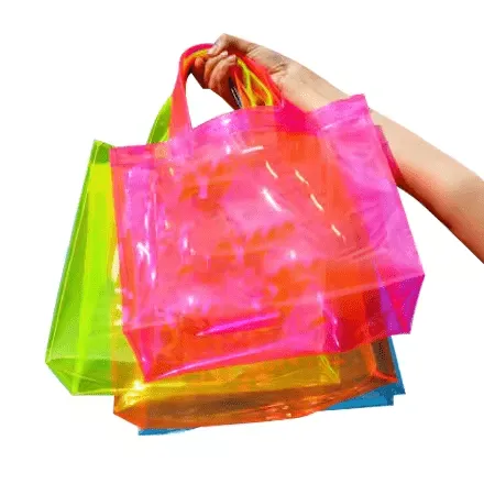 Sac fourre-tout en plastique transparent en PVC