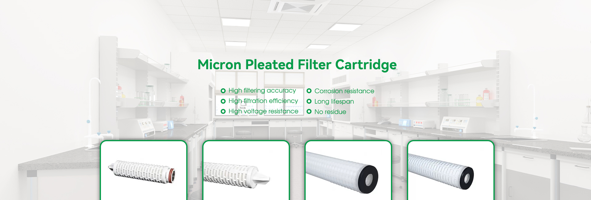 Fábrica de cartuchos de filtro plissados ​​Micron