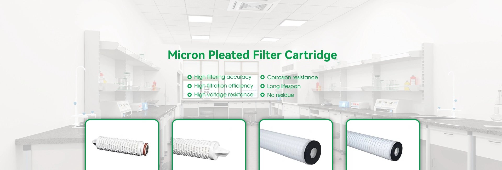 Fábrica de cartuchos de filtro plissados ​​Micron