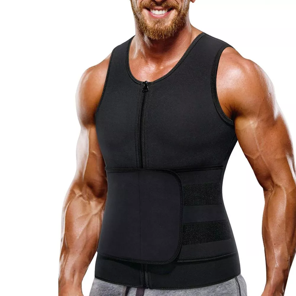 Herre Sweat Sauna Vest til Waist Trainer