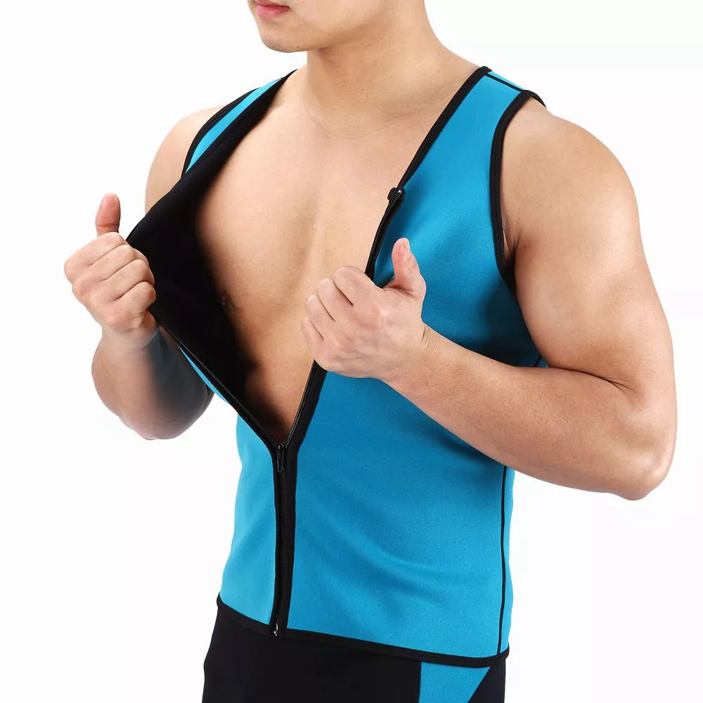 Sauna Sweat Waist Trainer Vest Untuk Lelaki