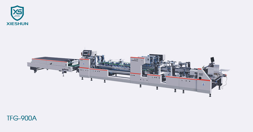 Straight Line High Speed Folding And Gluing Machine