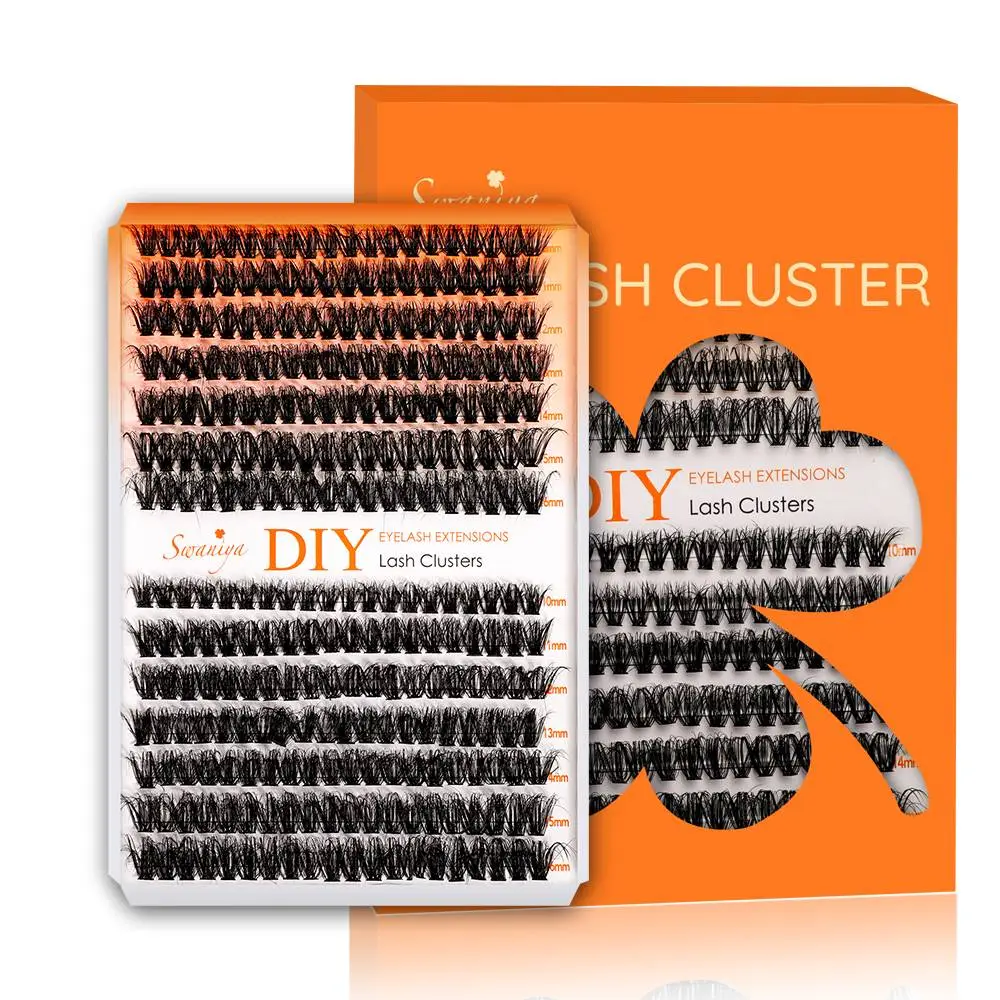 What is the cost difference between DIY Fluffy Lash Clusters and professional lash extensions?