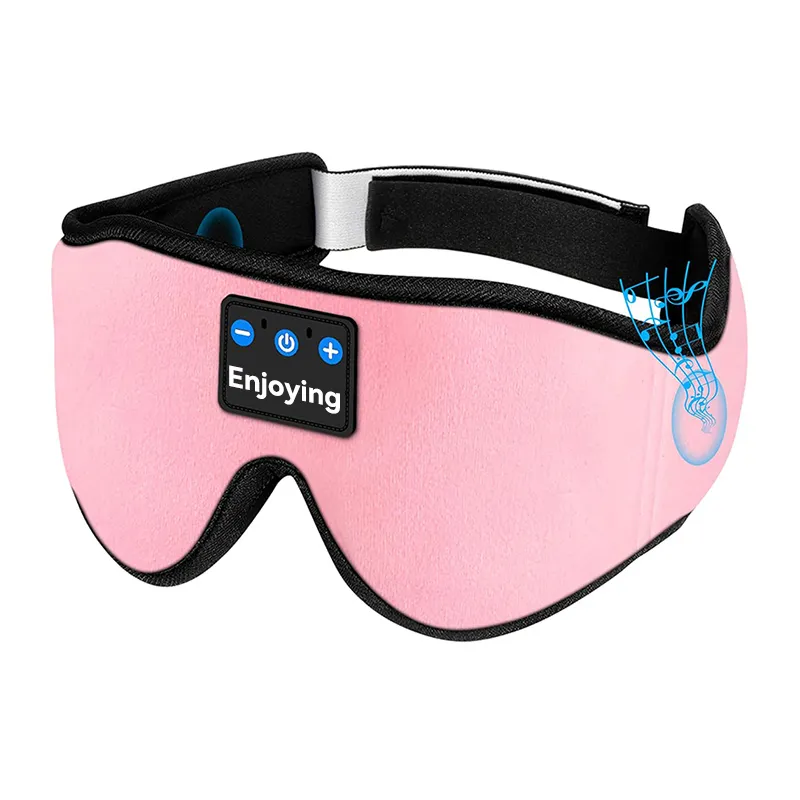 3D Bluetooth Sleep Eye Mask Sleep Headphoens Pink