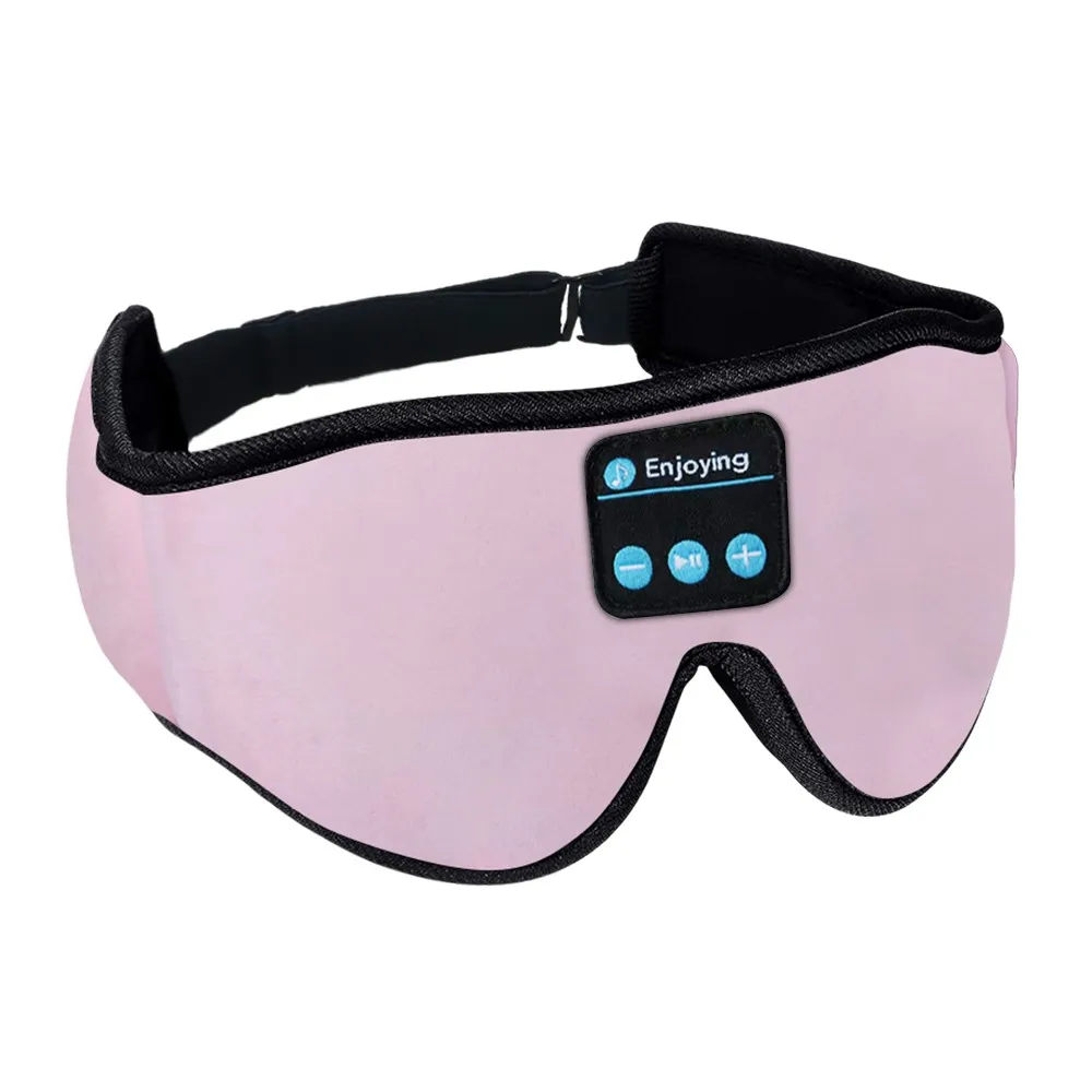 3D Bluetooth Sleep Eye Mask Sleep Headphoens Pink