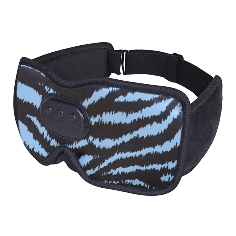 3D Bluetooth Sleep Eye Mask Wireless Music Mask Blue