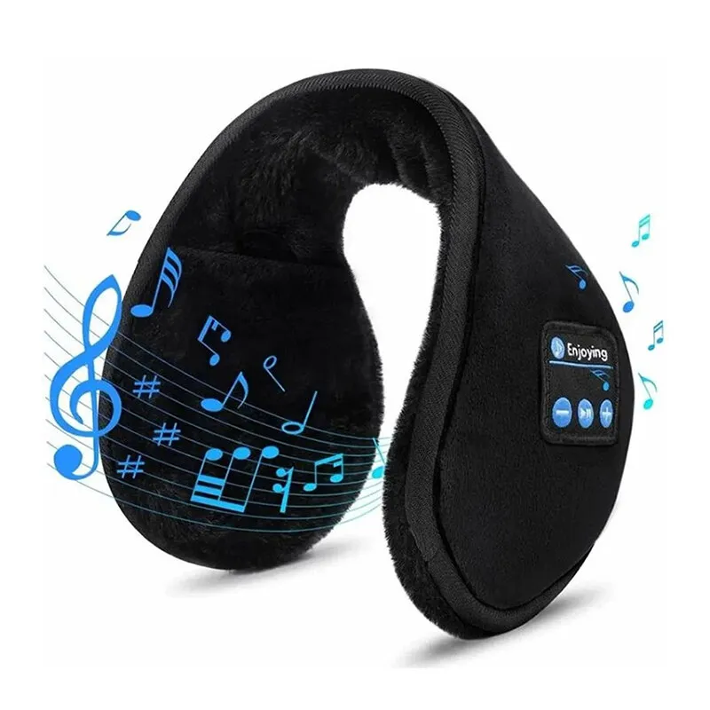 Adjustable Bluetooth Ear Muffs Black