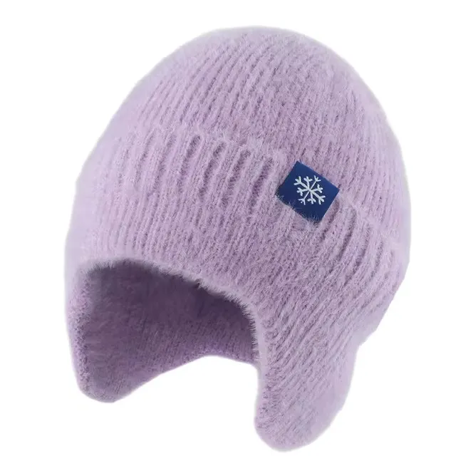 Bluetooth Beanie Hat korvaläppäkuulokkeet Purppura