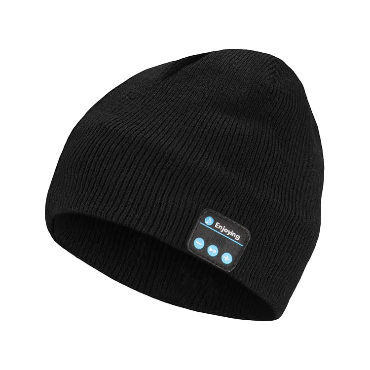 Sluchátka Bluetooth Beanie Hat Black