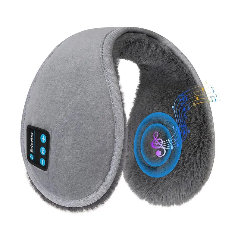 Bluetooth Ear Muffs Winter Grey