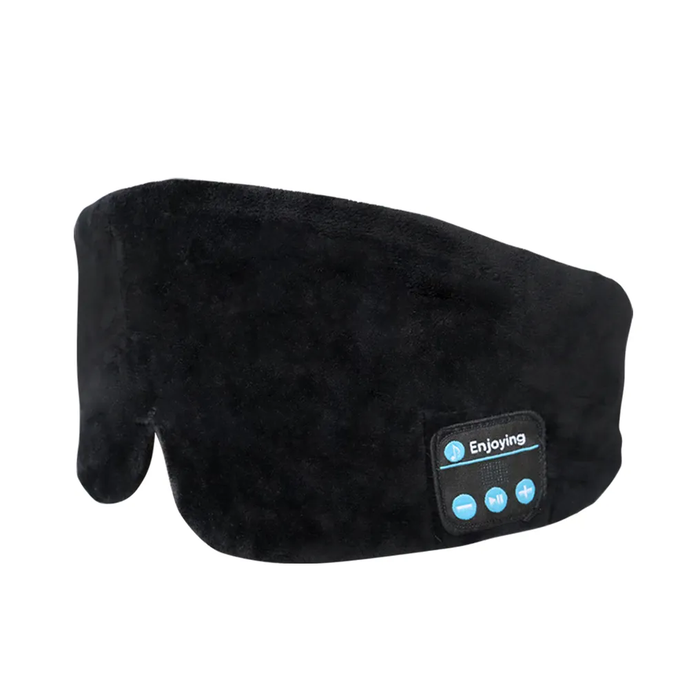 Silk Bluetooth Sleep Eye Mask Sleeping Headphoens Black