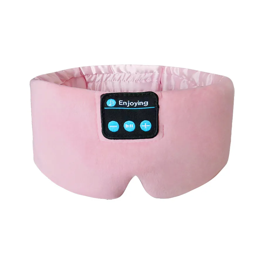 Silk Bluetooth Sleep Eye Mask Sleeping Headphoens Pink