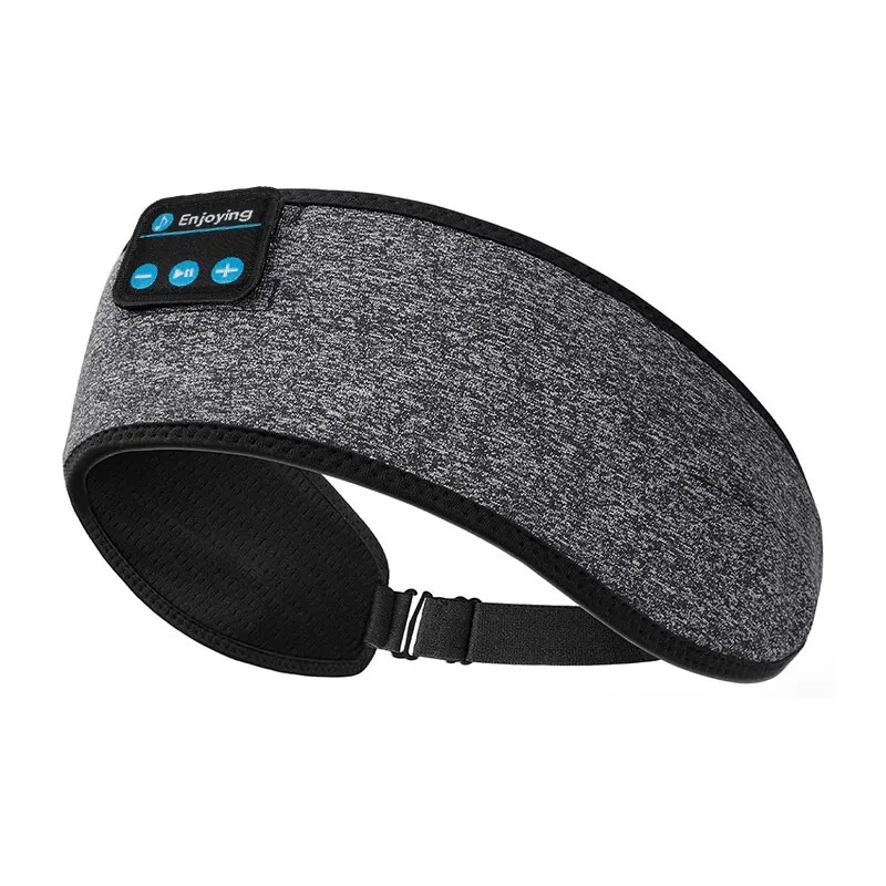 Casque de sport bandeau Bluetooth extensible gris