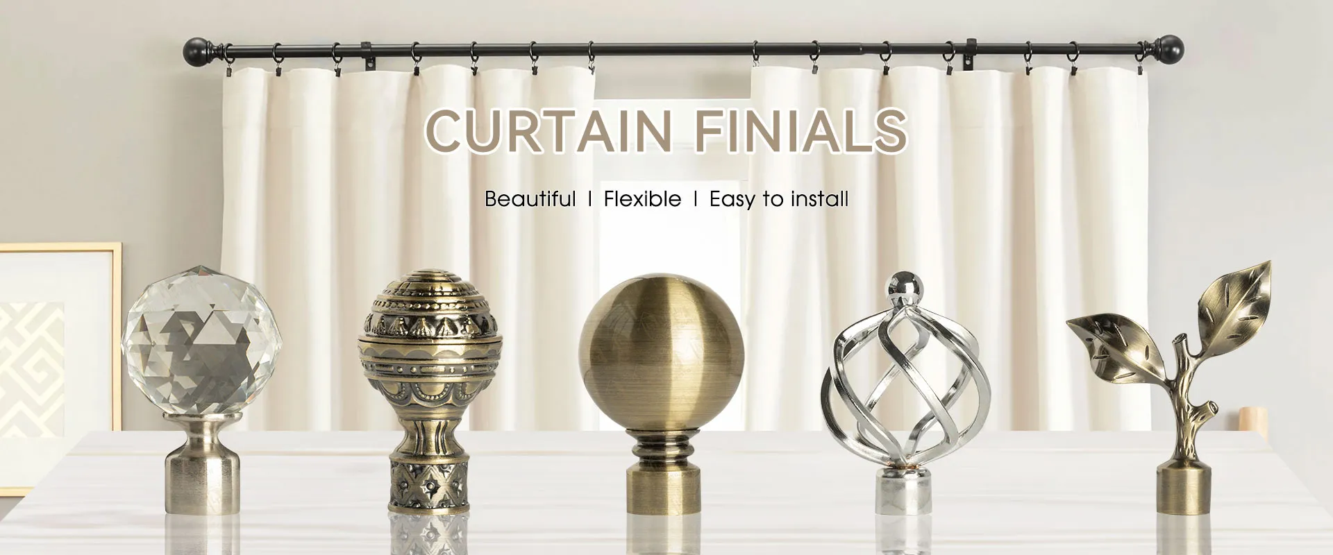 High Quality Curtain Finials