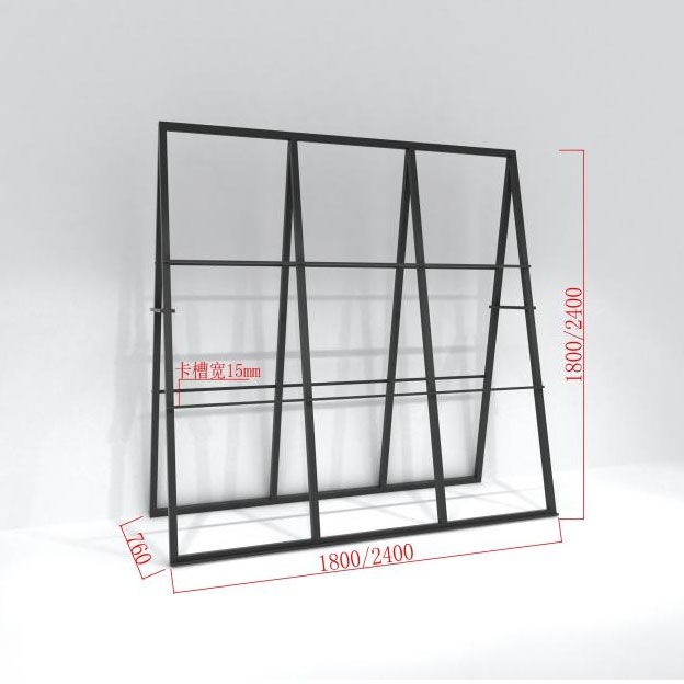 Aluminum Gusset Vertical Display Stand