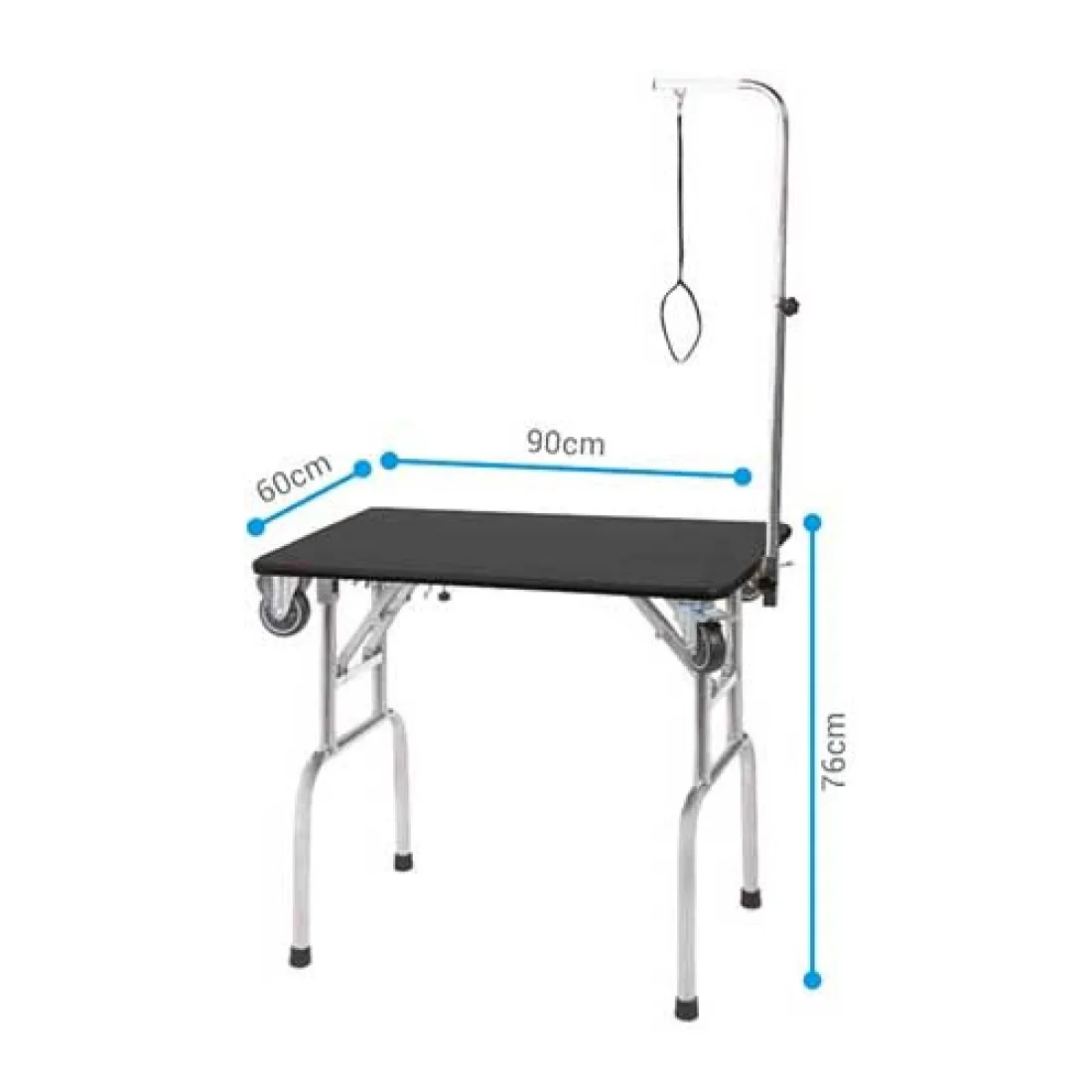 Folding Grooming Table with Wheels