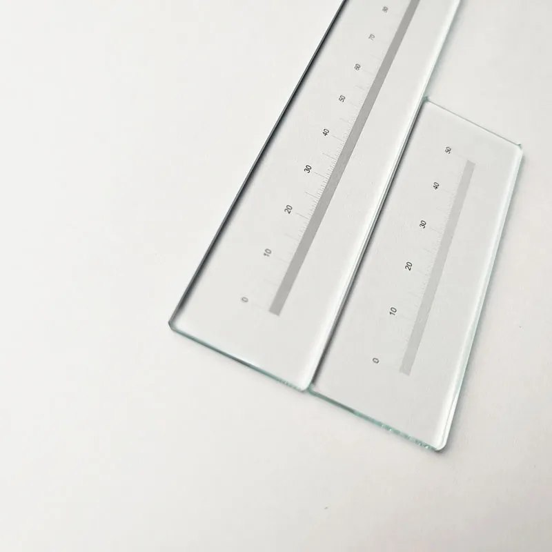 0-100mm Range Optical Glass Line Ruler