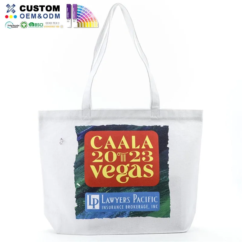 Caala Canvas-Tasche mit Bodenfalte