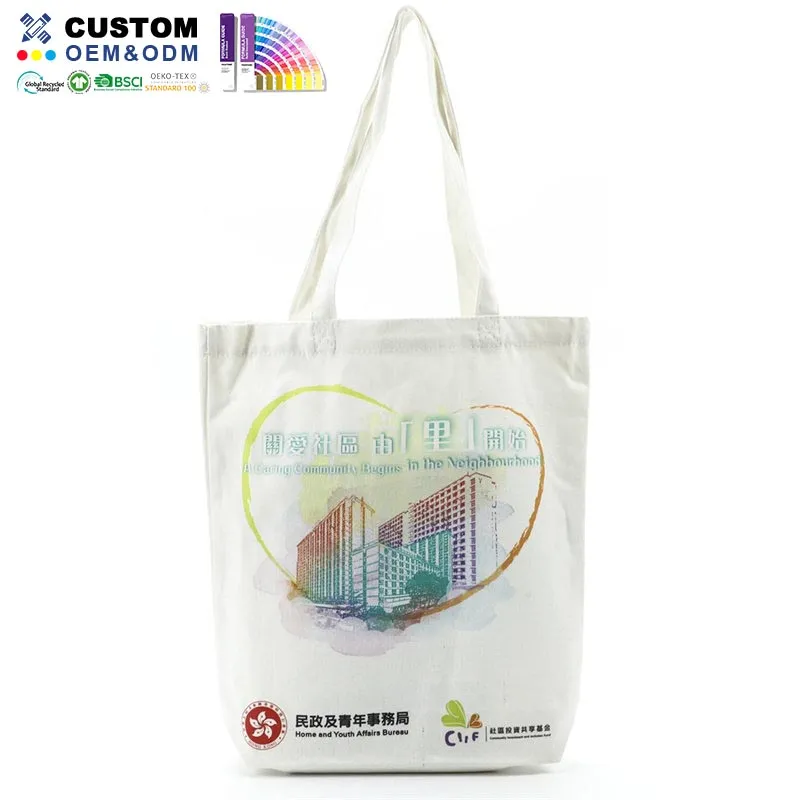 Túi Tote Canvas có viền đáy Hkhyab