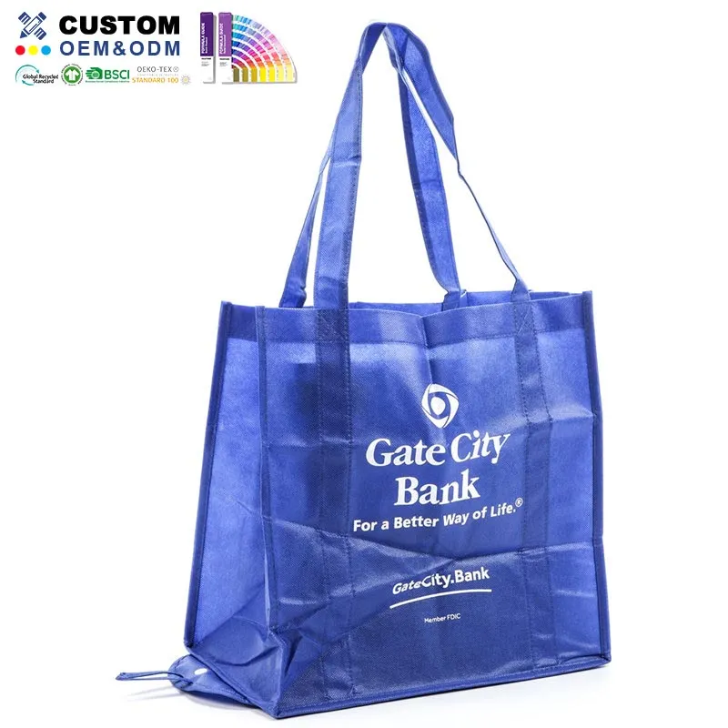 Gate City Bank Opvouwbare non-woven tas