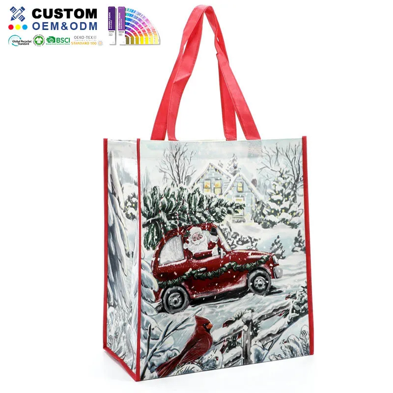 Gloss Snowman Pp Netkaná laminace Shopper