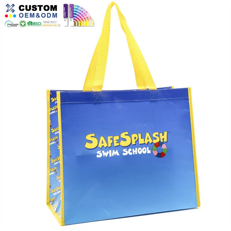 Grote PP gelamineerde non-woven tas Safe Splash