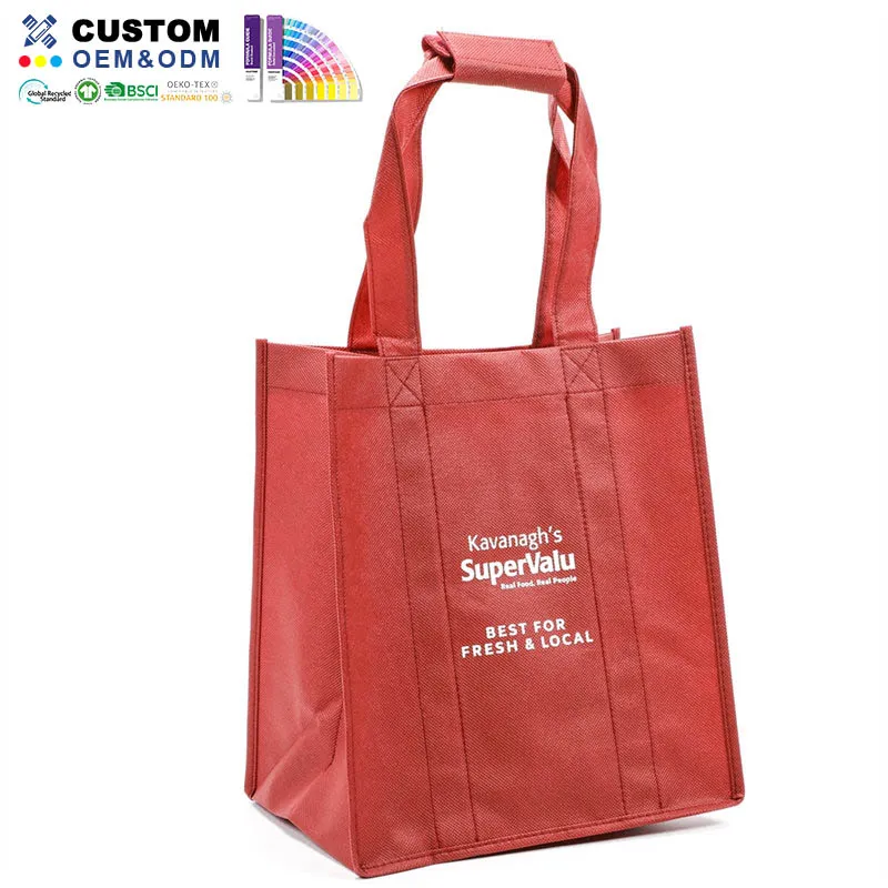 Roter PP-Vlies-Shopper von Supervalu