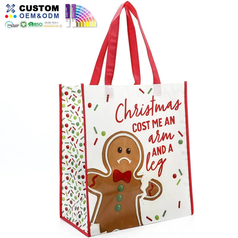 X-Mas PP Nonwoven Lamination Shopper