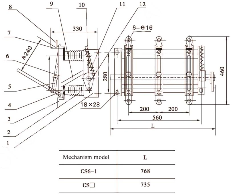 FN5-12 Series Indoor High Voltage Air Load Break Switch