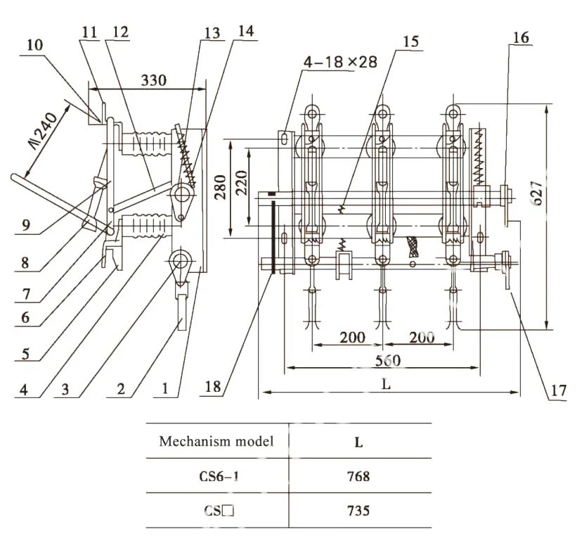 FN5-12 Series Indoor High Voltage Air Load Break Switch