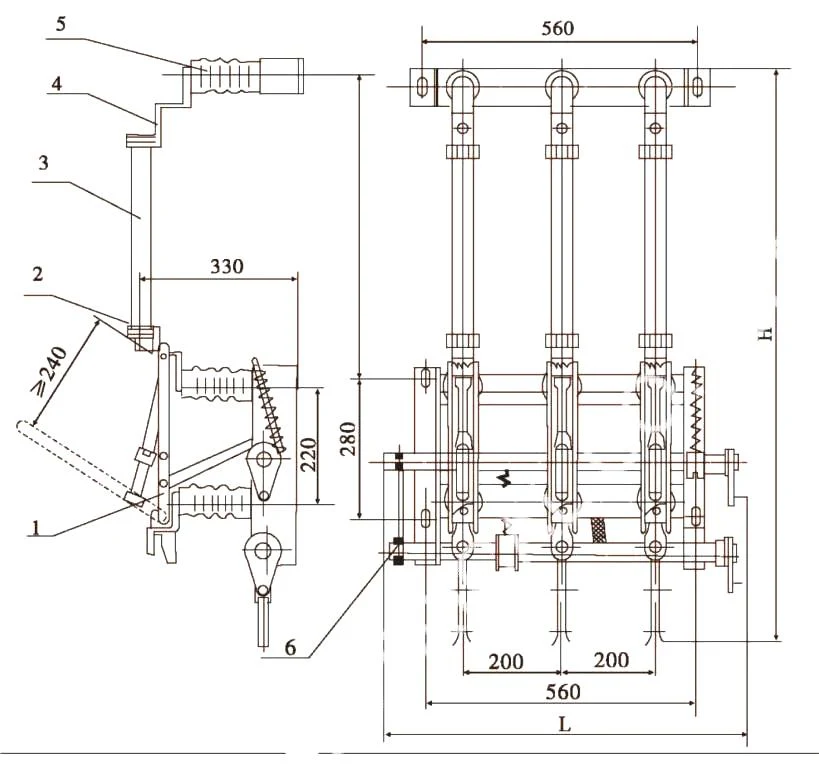 FN5-12 Series Indoor High Voltage Air Load Break Switch