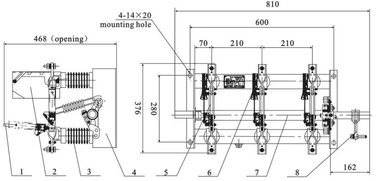 FN7-12 Series Indoor High Voltage Air Load Break Switch