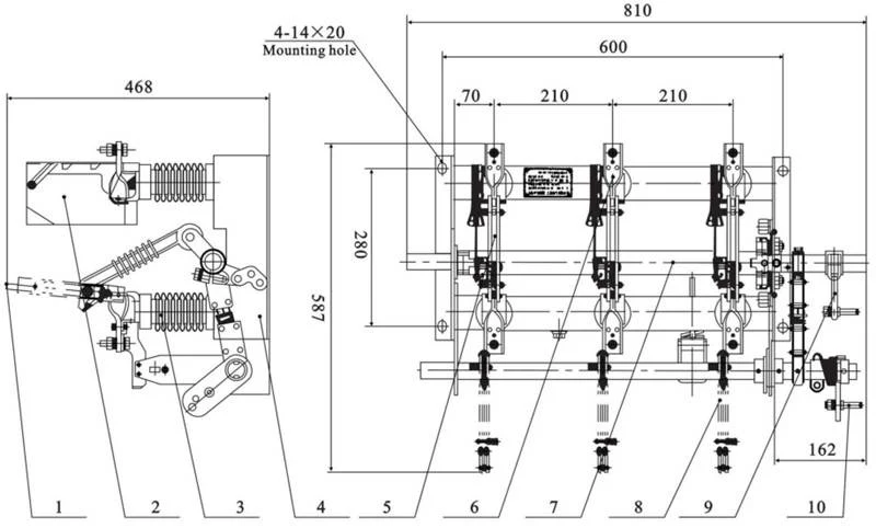 FN7-12 Series Indoor High Voltage Air Load Break Switch