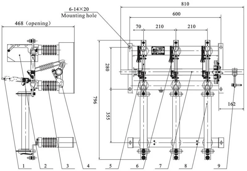 FN7-12 Series Indoor High Voltage Air Load Break Switch