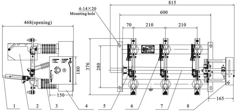 FN7-12 Series Indoor High Voltage Air Load Break Switch