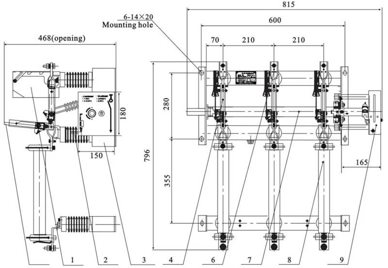 FN7-12 Series Indoor High Voltage Air Load Break Switch