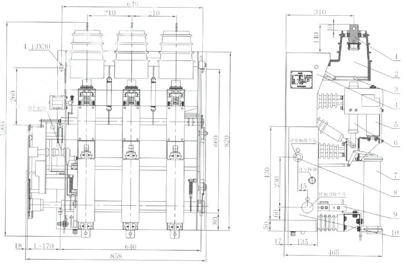 FZN25-12 Series Indoor High Voltage Vacuum Load Break Switch