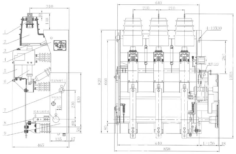 FZN25-12 Series Indoor High Voltage Vacuum Load Break Switch