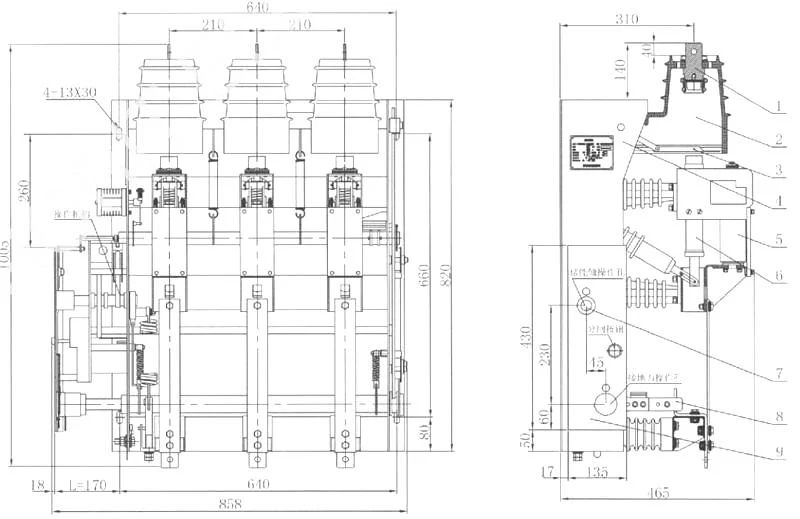 FZN25-12 Series Indoor High Voltage Vacuum Load Break Switch