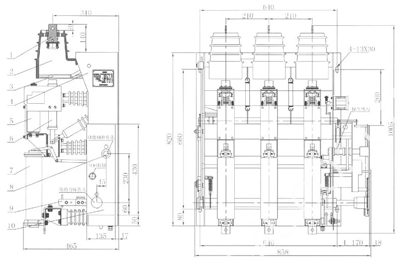 FZN25-12 Series Indoor High Voltage Vacuum Load Break Switch