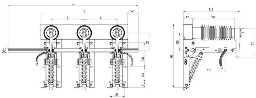 Jn22-40.5,31.5 Series High Voltage Earthing Switch