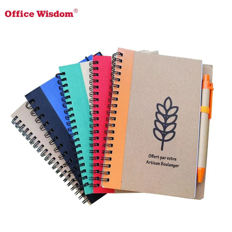 Double metal spiral notebook